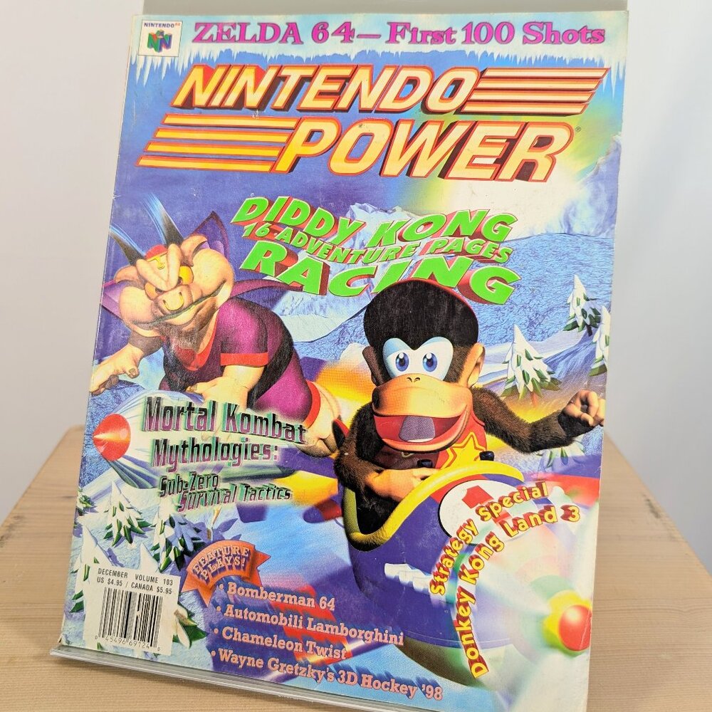 ⛔SOLD!⛔ Nintendo Power Volume 103, WCW Poster